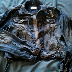 🔥3/$15🔥Dollhouse Denim Jacket Crop Fit Size L